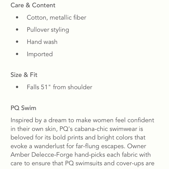 PQ Briar Cover Up Maxi Dress for Anthropologie - Picture 5 of 9